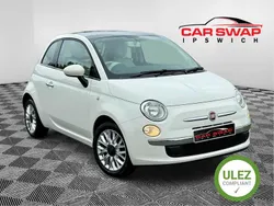 White Used 2014 Fiat 500 Lounge Hatchback | £3,350 (Fair price)