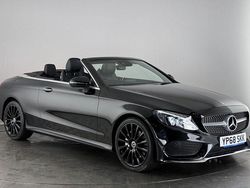 Black Used 2018 Mercedes C220 AMG line Cabriolet | £17,850 (Fair price)