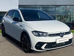 Pure white / black New 2025 VW Polo R-line Hatchback | £25,369 (Expensive)