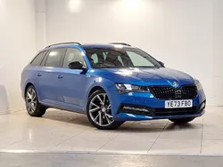 Blue Used 2023 Skoda Superb SportlinePlus Estate | £28,998 (Expensive)