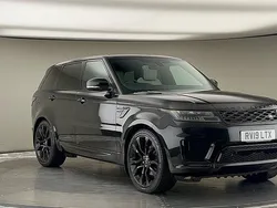 Santorini black Used 2019 Land Rover Range Rover Sport HSE SUV | £29,250 (Fair price)
