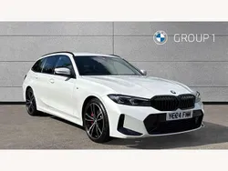 White Used 2024 BMW 320e M Sport Estate | £37,595 (Fair price)