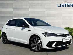 Pure white New 2025 VW Polo Black Edition Hatchback | £25,590 (Expensive)