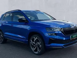 Race blue metallic New 2025 Skoda Karoq SportLine SUV | £32,850 (Fair price)