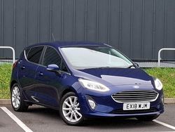 Blue Used 2018 Ford Fiesta Titanium Hatchback | £8,298 (Fair price)