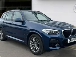 Blue Used 2021 BMW X3 M Sport SUV | £28,800 (Good price)