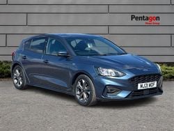 Chrome blue premium colour Used 2021 Ford Focus ST-Line Hatchback | £12,995 (Fair price)