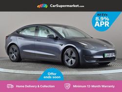 Grey Used 2021 Tesla Model 3 Long Range AWD Sedan | £22,697 (Fair price)
