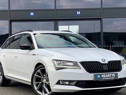 White Used 2018 Skoda Superb SportLine Estate | £13,690 (Expensive)