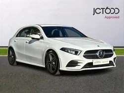 White Used 2018 Mercedes A200 AMG line Hatchback | £15,200 (Fair price)