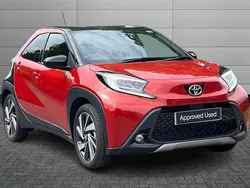 Chilli red with black Used 2023 Toyota Aygo Hatchback | £15,995 (Fair price)