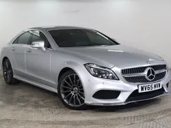 Silver Used 2015 Mercedes CLS220 AMG line Coupe | £11,475 (Fair price)