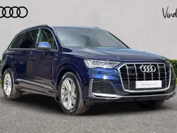 Blue Used 2021 Audi Q7 S-Line SUV | £37,500 (Fair price)