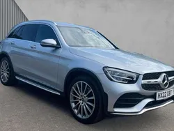 Hightech silver metallic Used 2022 Mercedes GLC220 AMG Line Premium SUV | £34,268 (Expensive)