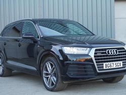Black Used 2017 Audi Q7 S-Line SUV | £22,495 (Fair price)