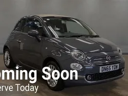 Grey Used 2015 Fiat 500 Lounge Cabriolet | £5,295 (Fair price)