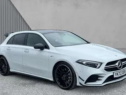 White Used 2022 Mercedes A35 AMG Premium Plus Hatchback | £34,174 (Expensive)