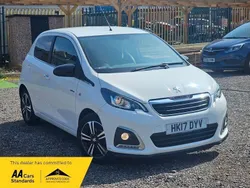 White Used 2017 Peugeot 108 GT-line Hatchback | £4,990 (Fair price)