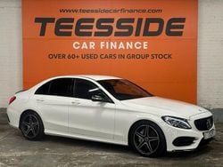 White Used 2015 Mercedes C250 AMG line Sedan | £12,995 (Fair price)