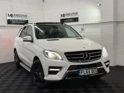 White Used 2015 Mercedes ML250 AMG line SUV | £12,990 (Fair price)