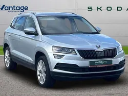 Brilliant silver metallic Used 2021 Skoda Karoq SE L SUV | £16,360 (Fair price)