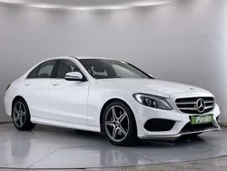 White Used 2018 Mercedes C250 AMG line Sedan | £12,450 (Super price)
