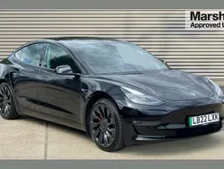 Black Used 2022 Tesla Model 3 Performance Sedan | £26,037 (A bit pricey)