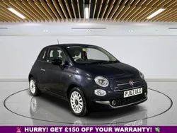 Black Used 2017 Fiat 500 Lounge Hatchback | £4,949 (Fair price)
