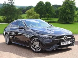 Black Used 2022 Mercedes C220 AMG Line Premium Sedan | £27,900 (Fair price)