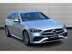 Silver Used 2024 Mercedes C300e AMG Line Premium Estate | £40,295