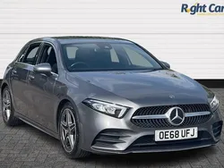 Grey Used 2018 Mercedes A180 AMG line Hatchback | £16,999 (Fair price)