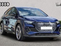 Blue New 2025 Audi Q4 Sportback e-tron Black Edition SUV | £41,737 (Expensive)