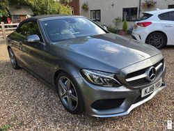 Grey Used 2018 Mercedes C220 AMG Line Premium Plus Cabriolet | £17,490 (Fair price)