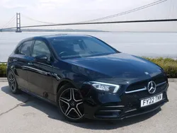 Cosmos black metallic Used 2022 Mercedes A180 AMG Line Premium Hatchback | £20,990 (Fair price)