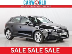 Black Used 2020 Audi A3 Sportback S-Line Hatchback | £11,936 (Fair price)