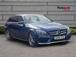 Blue Used 2016 Mercedes C220 AMG Line Premium Estate | £14,900 (Fair price)