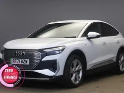 White Used 2022 Audi Q4 Sportback e-tron S-Line SUV | £23,990