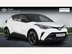 White/black Used 2023 Toyota C-HR Sport SUV | £24,982 (Fair price)