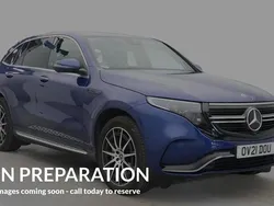 Blue Used 2021 Mercedes EQC400 AMG line SUV | £23,520 (Good price)