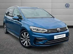 Blue Used 2019 VW Touran R-line MPV | £22,182 (Expensive)