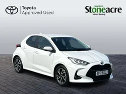 White Used 2022 Toyota Yaris Hybrid Design Hatchback | £16,250 (Good price)