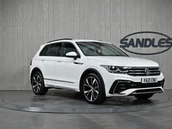 White Used 2021 VW Tiguan R-line SUV | £23,499 (Good price)