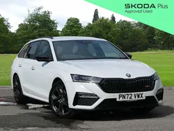 Moon white metallic Used 2023 Skoda Octavia vRS Estate | £27,195 (Expensive)