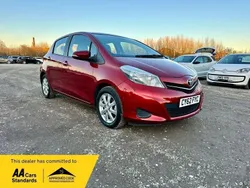 Red Used 2013 Toyota Yaris Hatchback | £4,595 (Fair price)