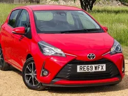 Red Used 2019 Toyota Yaris Hatchback | £10,790 (Fair price)