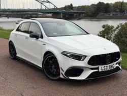 White Used 2021 Mercedes A45 AMG AMG Hatchback | £39,999 (A bit pricey)