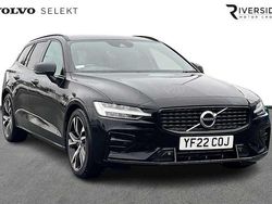 Black stone Used 2022 Volvo V60 R-Design Estate | £23,490 (Fair price)