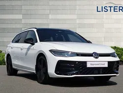 Pure white grenadilla black New 2025 VW Passat R-line Estate | £39,990 (Expensive)