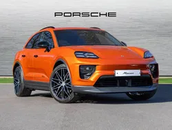 Papaya metallic New 2025 Porsche Macan 4 Electric SUV | £76,940