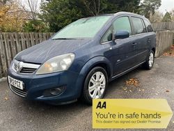 Blue Used 2012 Vauxhall Zafira Design Edition MPV | £3,495 (Fair price)